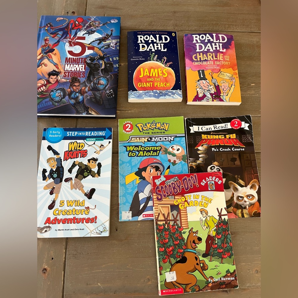 Early Reader & Children’s Books - Level 2: Wild Kratts, Marvel. Roald Dahl